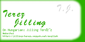 terez jilling business card